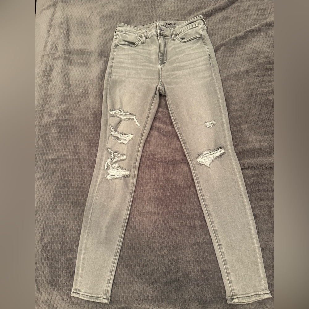 American Eagle Light Gray Denim